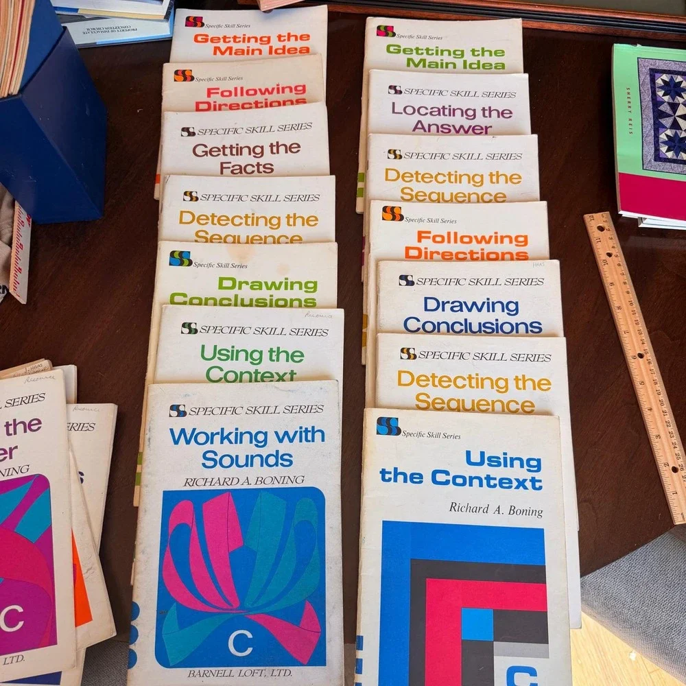 25 Vintage Reading Workbooks Richard Boning Barnell Loft Open Court Teacher Lot